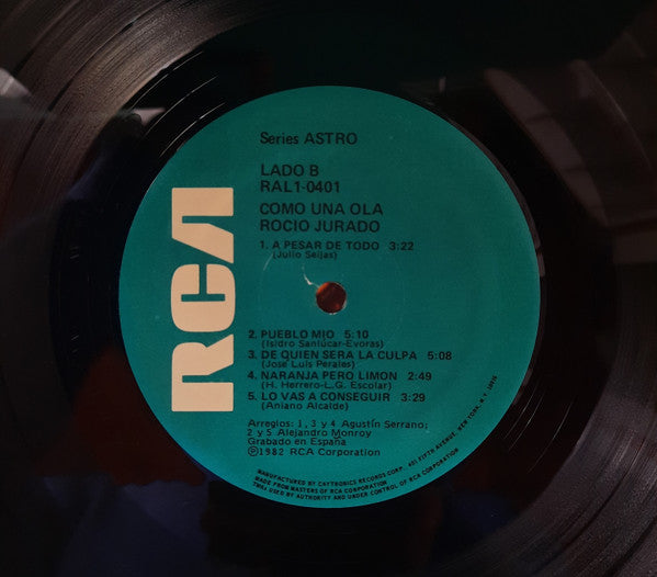 Rocio Jurado : Como Una Ola (LP, Album)