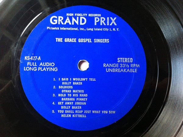The Grace Gospel Singers : The Grace Gospel Singers (LP, Album, Mono, RE)