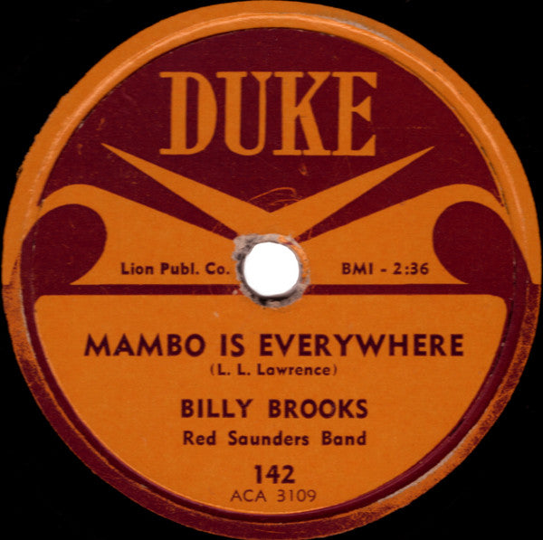 Billy Brooks (4), Red Saunders Band : Mambo Is Everywhere / Song Of The Dreamer (Shellac, 10")
