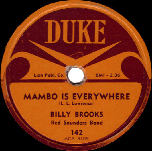 Billy Brooks (4), Red Saunders Band : Mambo Is Everywhere / Song Of The Dreamer (Shellac, 10")