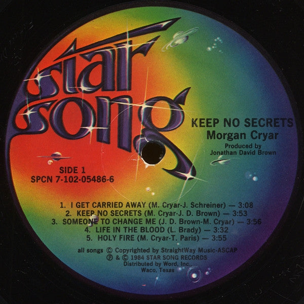 Morgan Cryar : Keep No Secrets (LP, Album)