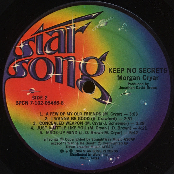 Morgan Cryar : Keep No Secrets (LP, Album)