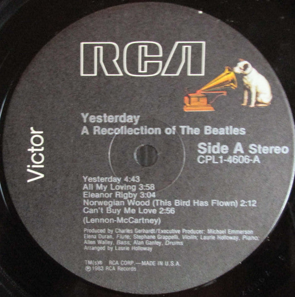 Elena Duran, Stephane Grappelli* : Yesterday/A Recollection Of The Beatles (LP, Album, RE)
