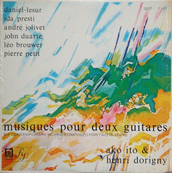 Jean-Yves Daniel-Lesur, Ida Presti, André Jolivet, John W. Duarte, Leo Brouwer, Pierre Petit / Ako Ito & Henri Dorigny : Musiques Pour Deux Guitares (Six Contemporary Works Composed For Two Guitars) (LP, Album)