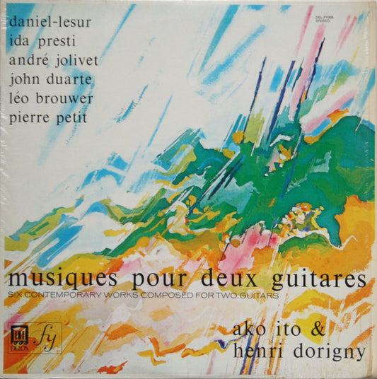 Jean-Yves Daniel-Lesur, Ida Presti, André Jolivet, John W. Duarte, Leo Brouwer, Pierre Petit / Ako Ito & Henri Dorigny : Musiques Pour Deux Guitares (Six Contemporary Works Composed For Two Guitars) (LP, Album)