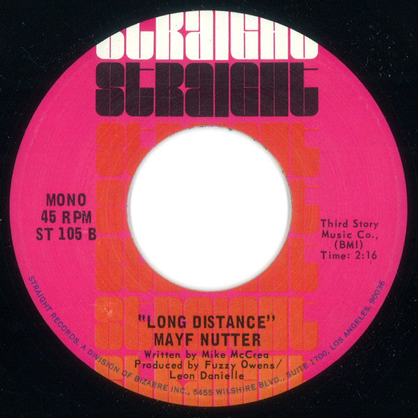 Mayf Nutter : Everybody's Talkin / Long Distance (7", Single)