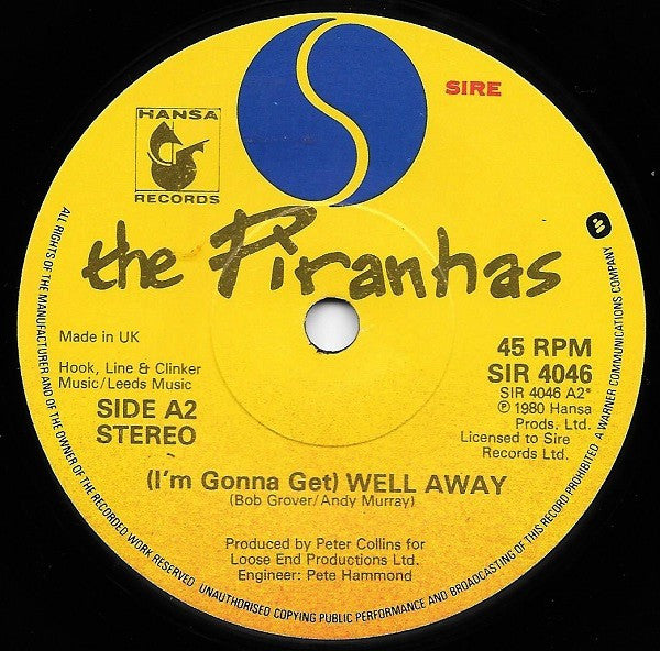 The Piranhas : I Don't Want My Body (7")
