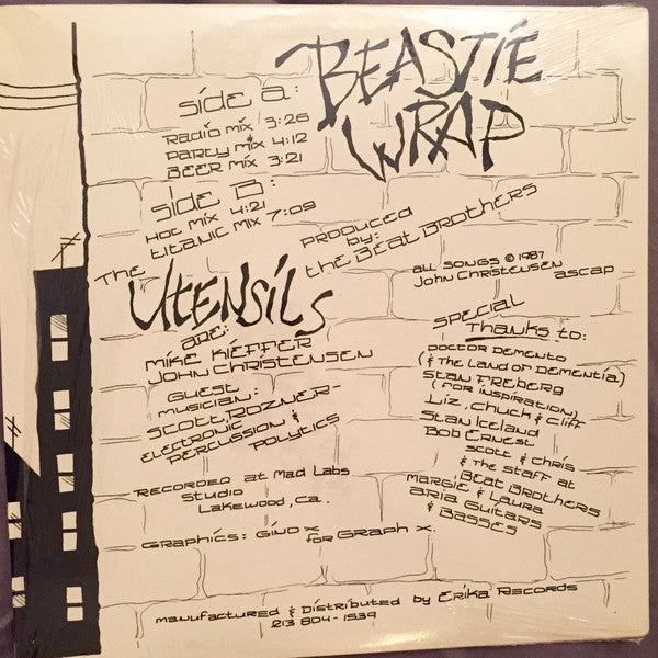 The Utensils : Beastie Wrap (12", Single)