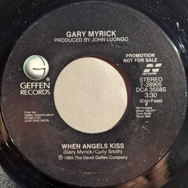 Gary Myrick : When Angels Kiss (7", Promo, Styrene)