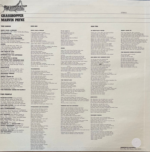 Marvin Payne : Grasshopper (LP, Album)