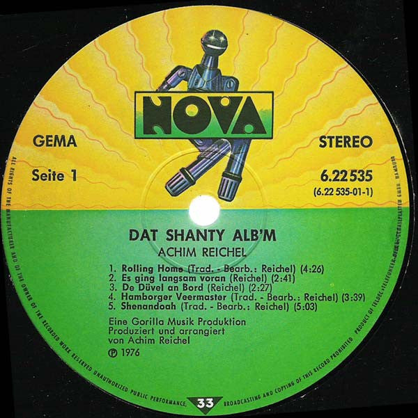 Achim Reichel : Dat Shanty Alb'm (LP, Album)