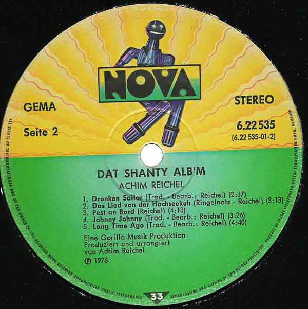 Achim Reichel : Dat Shanty Alb'm (LP, Album)