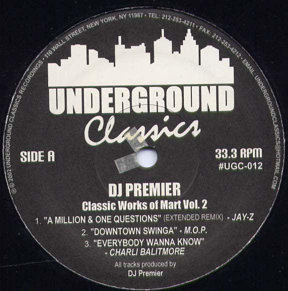 DJ Premier : Classic Works Of Mart Vol.2 (12", Unofficial)