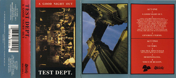 Test Dept. : A Good Night Out (Cass)