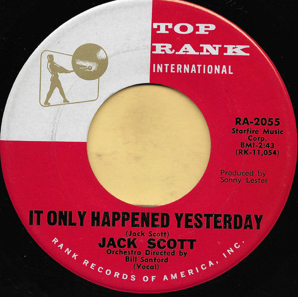 Jack Scott : Cool Water / It Only Happened Yesterday (7", Single, Mono)