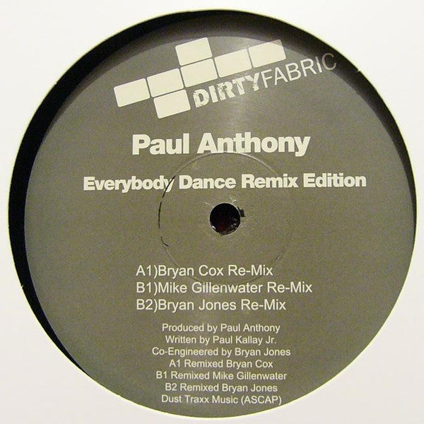 Paul Anthony : Everybody Dance (Remixes) (12")