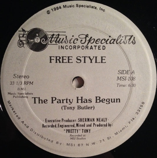 Free Style* : The Party Has Begun (12", Gra)