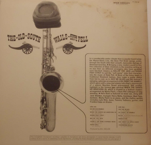 Dave Pell Octet : The Old South Wails (LP, Album, Mono)