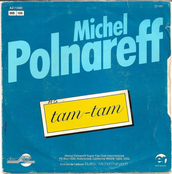 Michel Polnareff : Je T'aime (7", Single)