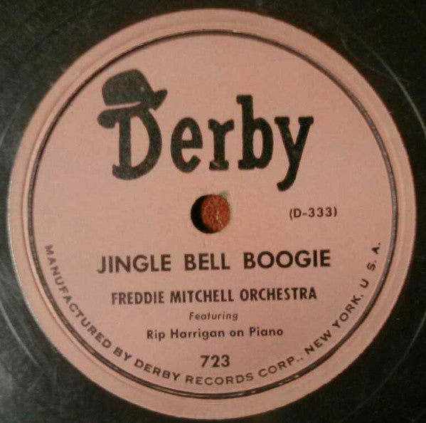 Freddie Mitchell Orchestra : Jingle Bell Boogie / Auld Lang Syne Boogie (Shellac, 10")