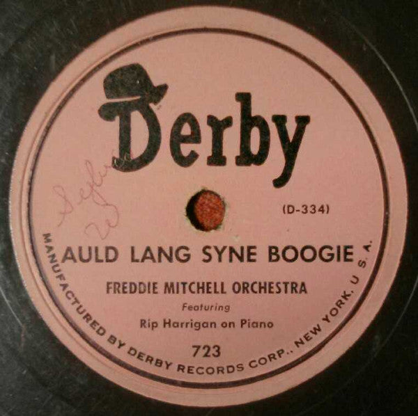 Freddie Mitchell Orchestra : Jingle Bell Boogie / Auld Lang Syne Boogie (Shellac, 10")