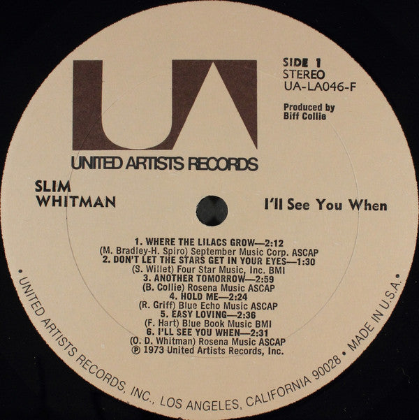 Slim Whitman : I'll See You When (LP)