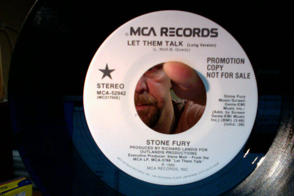 Stone Fury : Let Them Talk (7", Promo)