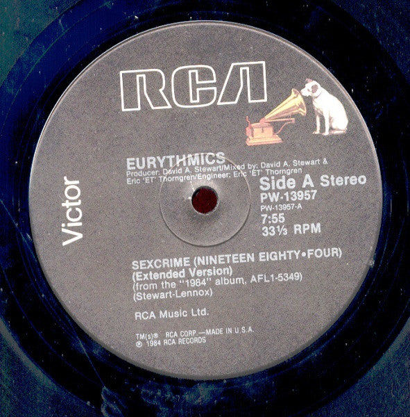 Eurythmics : Sexcrime (Nineteen Eighty-Four) (12", Single)