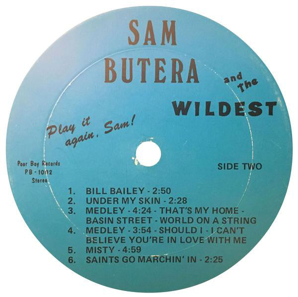 Sam Butera And The Wildest : Play It Again, Sam! (LP, Album)
