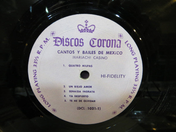 Mariachi Casino : Cantos Y Bailes De Mexico (LP, Album)