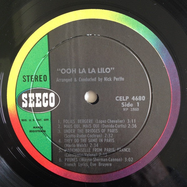 Lilo (9) Arranged And Conducted By Nick Perito : Ooh La La Lilo (LP, Album)