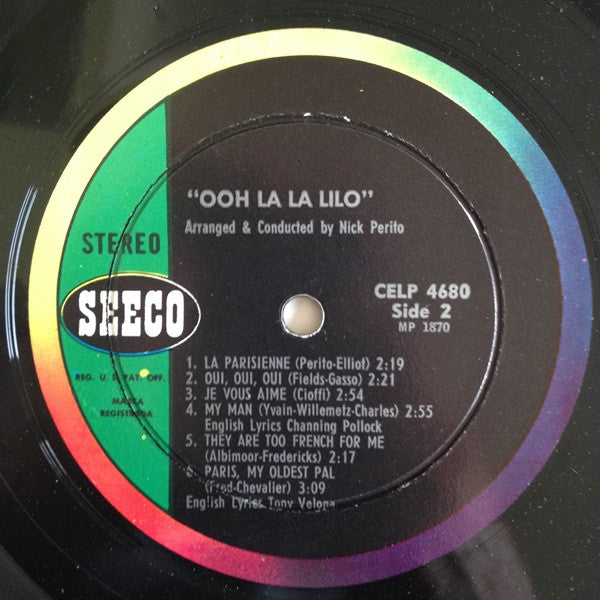 Lilo (9) Arranged And Conducted By Nick Perito : Ooh La La Lilo (LP, Album)