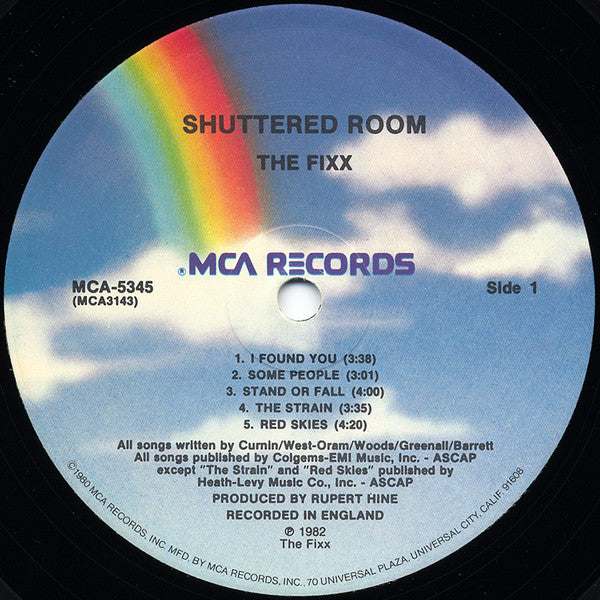 The Fixx : Shuttered Room (LP, Album)