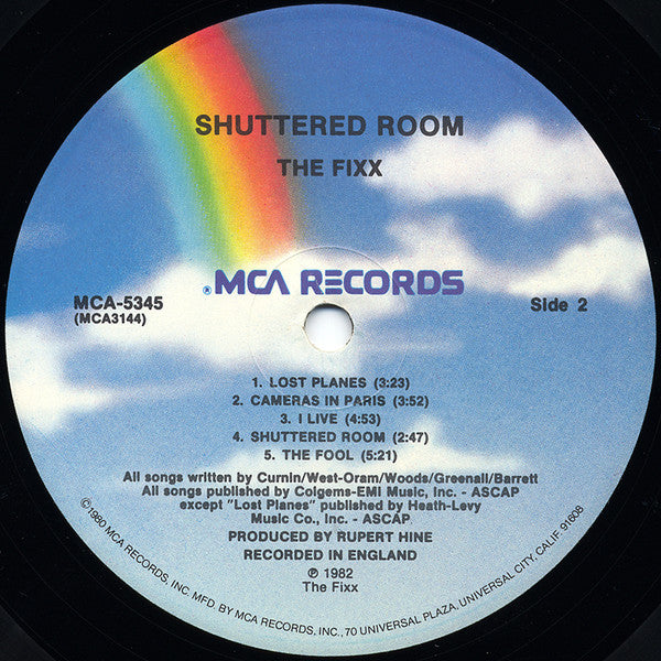 The Fixx : Shuttered Room (LP, Album)