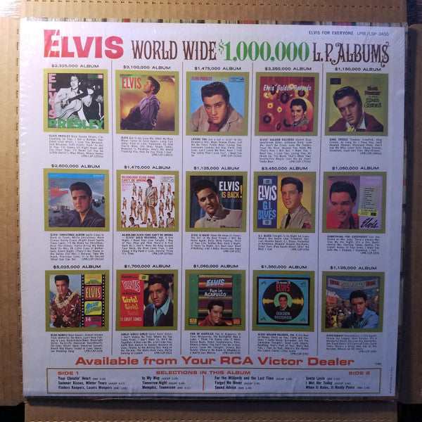 Elvis* : Elvis For Everyone! (LP, Album, Mono, Hol)
