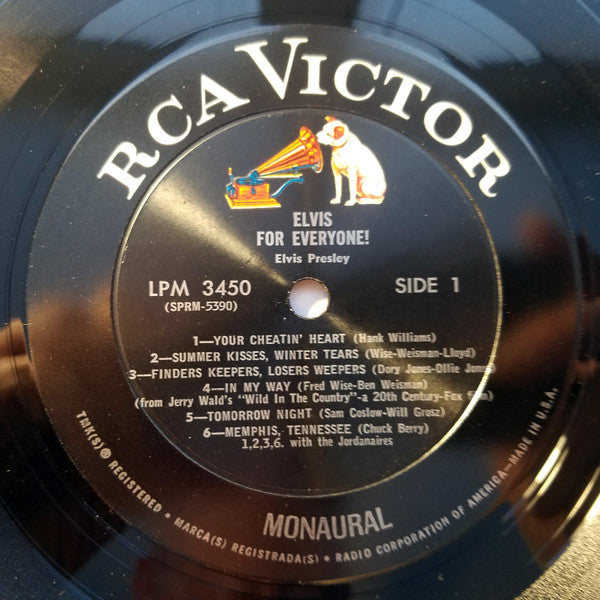 Elvis* : Elvis For Everyone! (LP, Album, Mono, Hol)