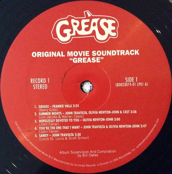 Various : Grease (The Original Soundtrack From The Motion Picture) (2xLP, Album, RE)