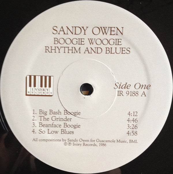 Sandy Owen : Boogie Woogie Rhythm And Blues (LP, Album)