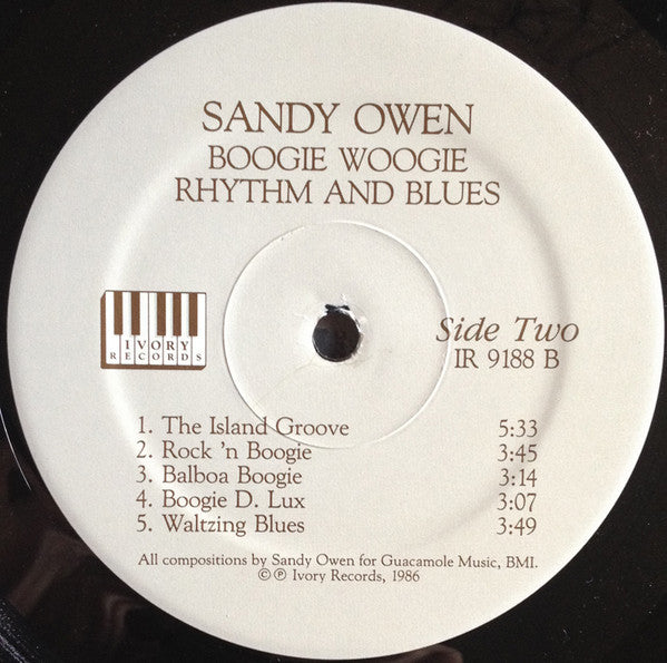 Sandy Owen : Boogie Woogie Rhythm And Blues (LP, Album)