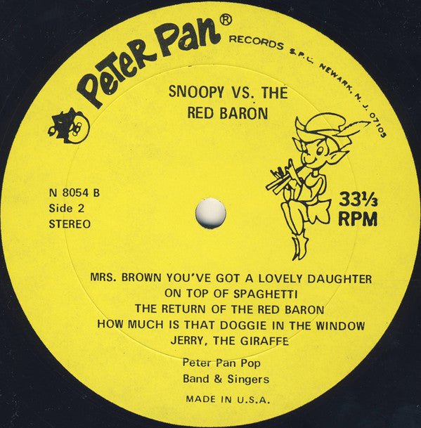 Peter Pan Pop Band & Singers : Snoopy Vs. The Red Baron (LP)
