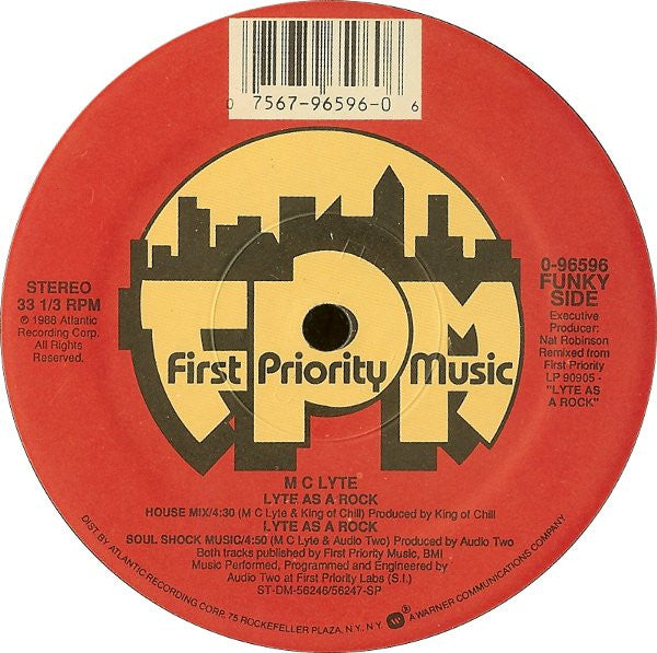 MC Lyte : Lyte As A Rock (12", SRC)