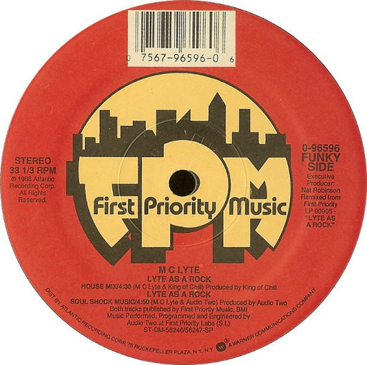 MC Lyte : Lyte As A Rock (12", SRC)