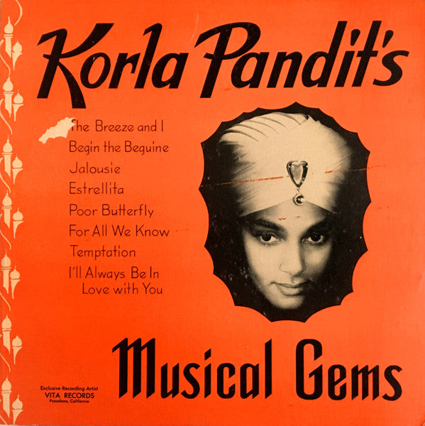 Korla Pandit : Korla Pandit's Musical Gems (10", Album, Mono)