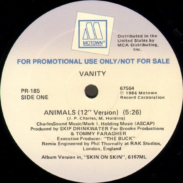 Vanity : Animals (12", Promo)