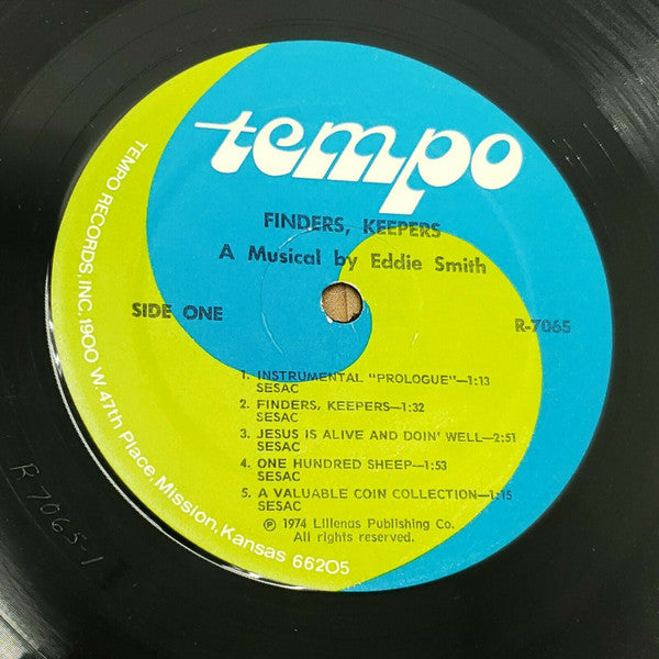 Eddie Smith (12) Featuring The New Parables : Finders, Keepers - A Musical For The Young Choir (LP, Album)