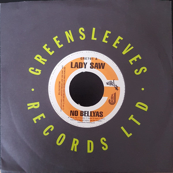 Lady Saw / Admiral Bailey : No Bellyas / Bashy Bashy (7")