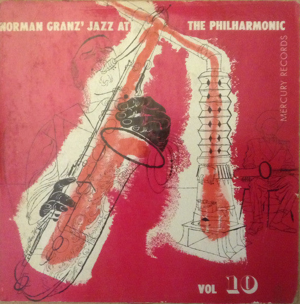 Norman Granz' Jazz At The Philharmonic* : Norman Granz' Jazz At The Philharmonic Vol 10 (10", Album, Mono, RE)