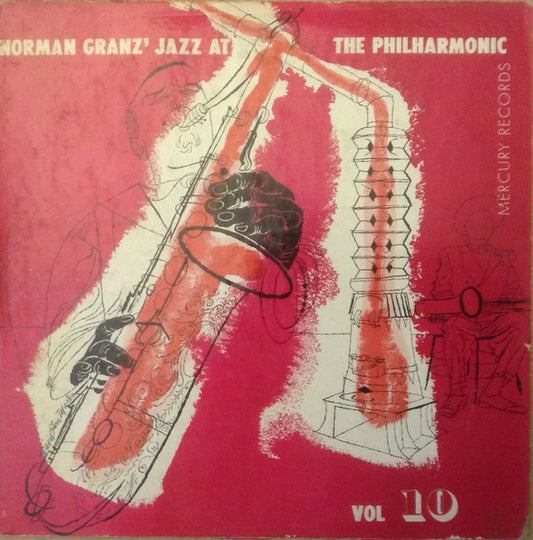 Norman Granz' Jazz At The Philharmonic* : Norman Granz' Jazz At The Philharmonic Vol 10 (10", Album, Mono, RE)