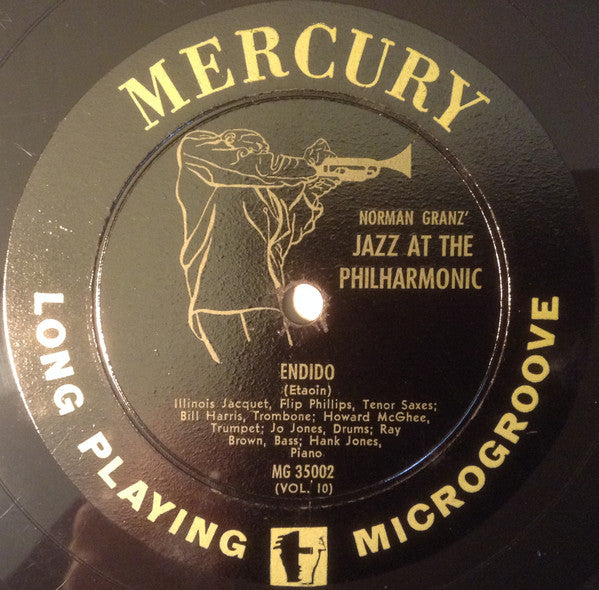 Norman Granz' Jazz At The Philharmonic* : Norman Granz' Jazz At The Philharmonic Vol 10 (10", Album, Mono, RE)