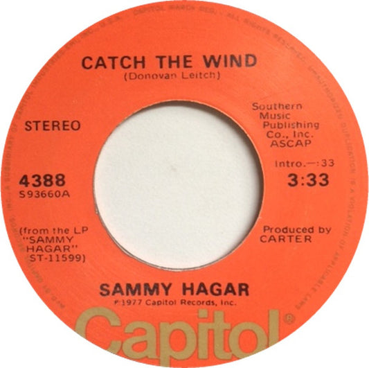 Sammy Hagar : Catch The Wind (7", Single)
